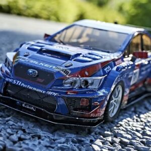 Subaru WRX Rally car 1/28 scale metal model with lighting components