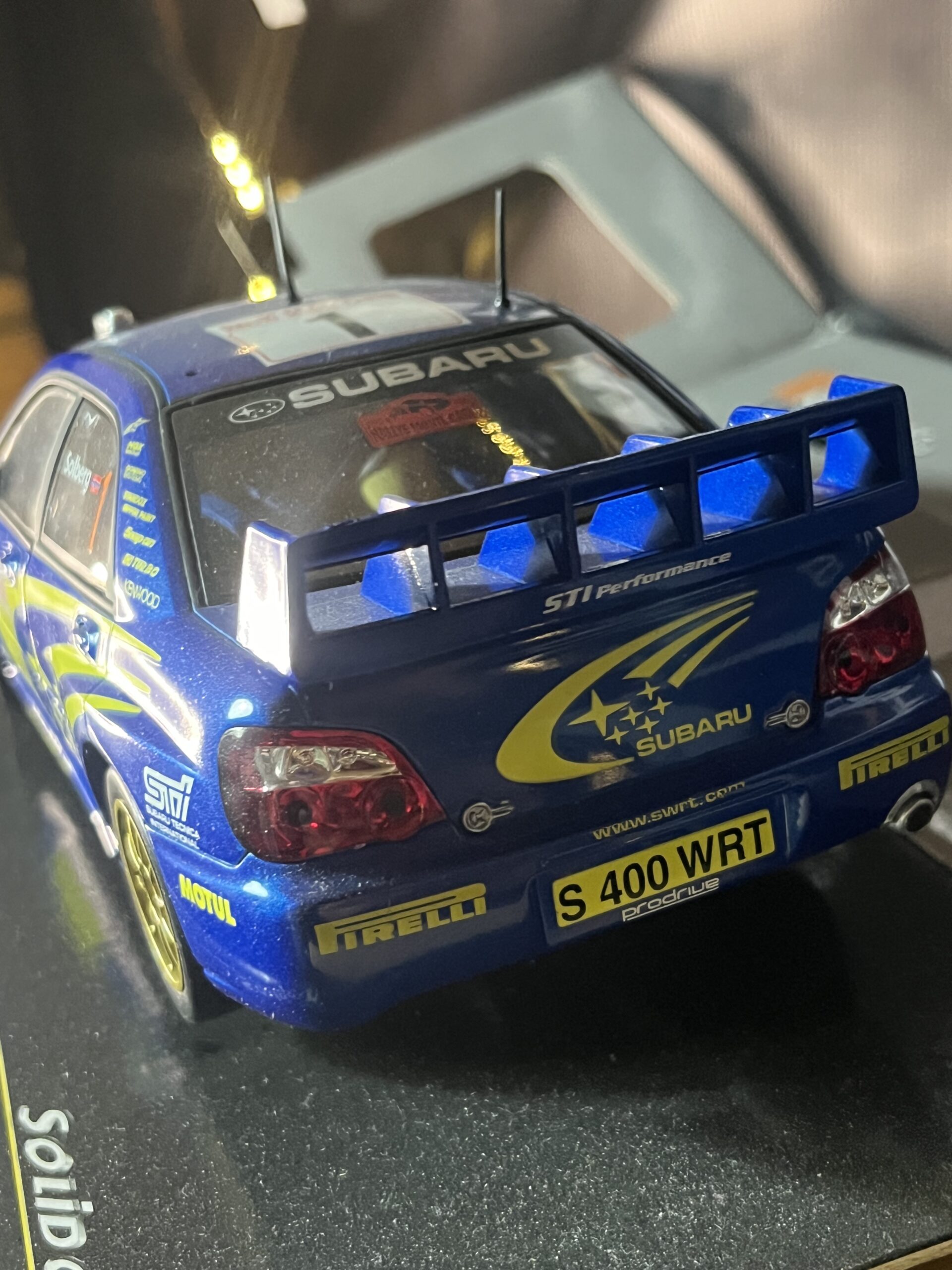 Solido 1/18 2004 Subaru WRX Solberg Monte Carlo Rally Model Car - Image 5