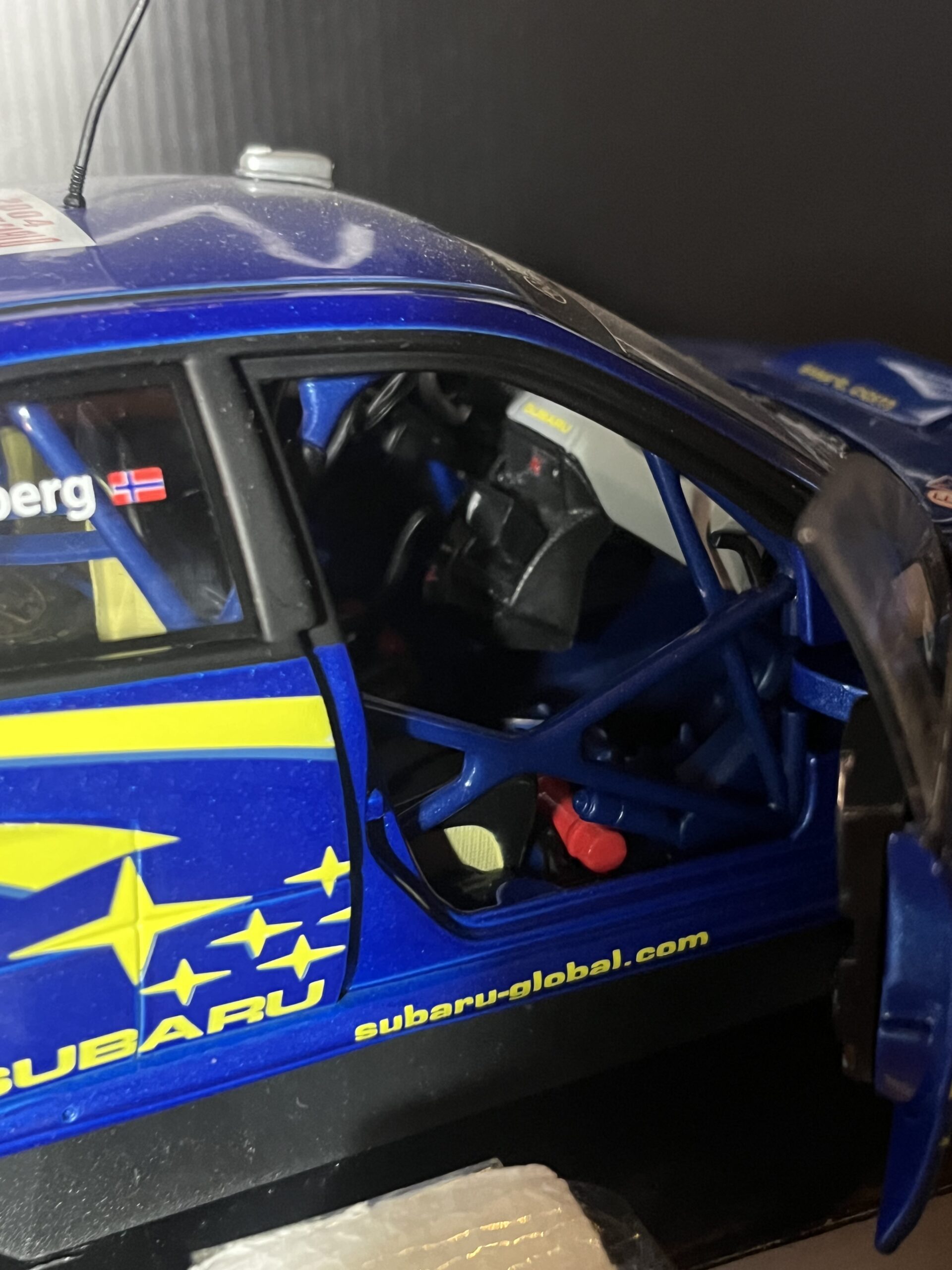 Solido 1/18 2004 Subaru WRX Solberg Monte Carlo Rally Model Car - Image 4