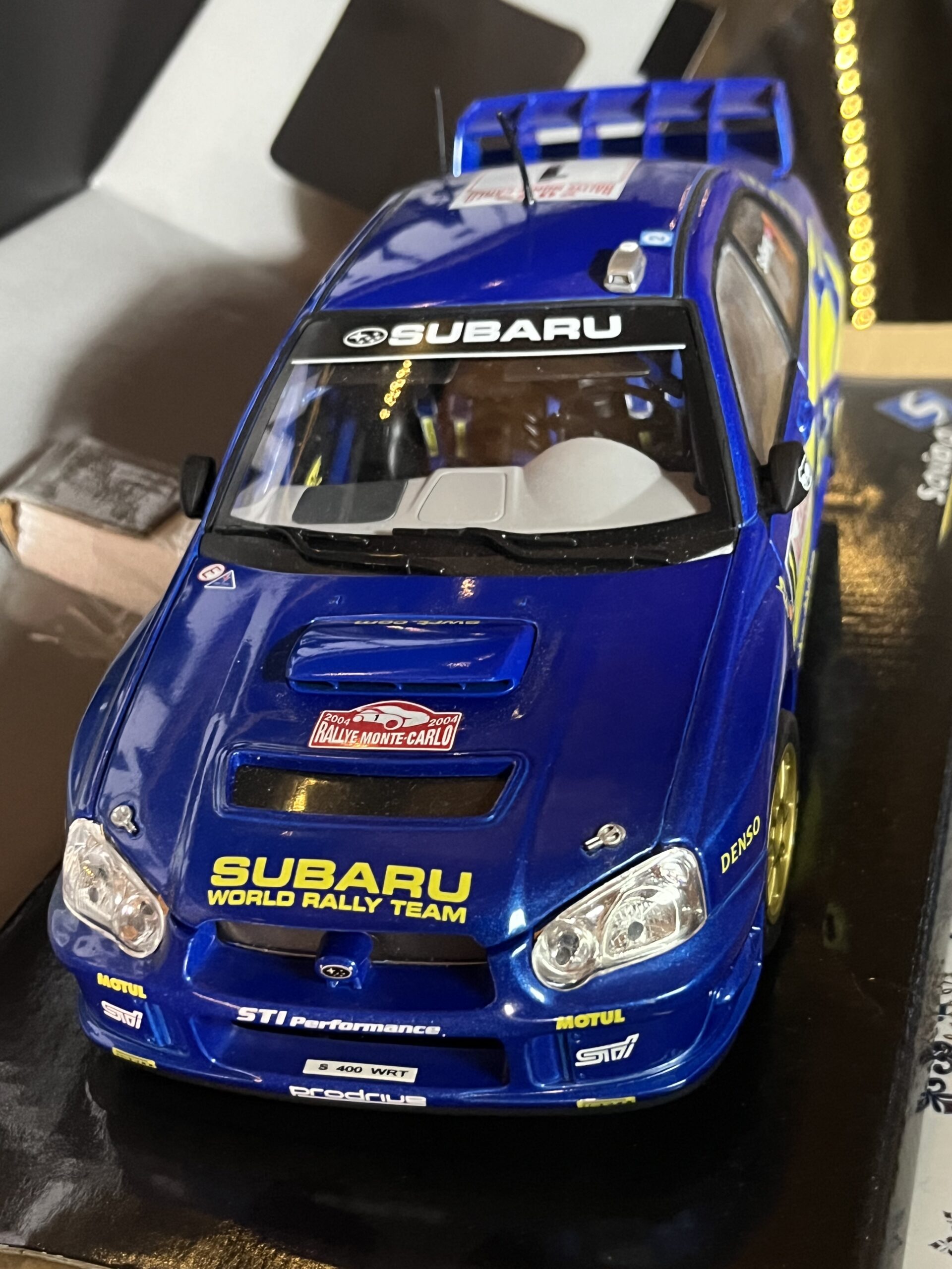 Solido 1/18 2004 Subaru WRX Solberg Monte Carlo Rally Model Car - Image 3