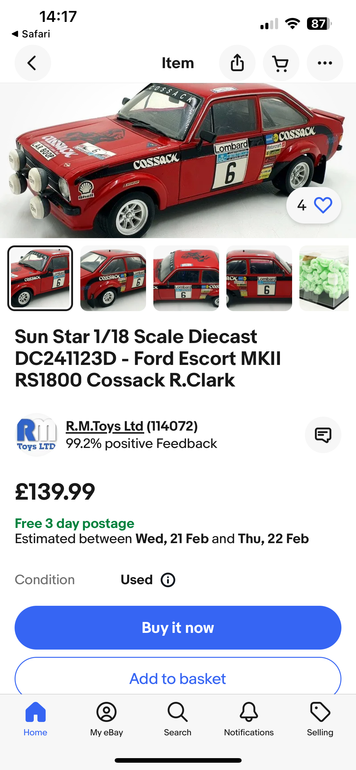 FORD ESCORT II RS1800 - 'COSSACK' - CLARK & PEGG - WINNERS RAC RALLY - 1976 - Image 2