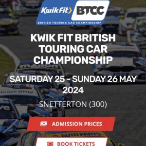 Pair of Snetterton BTCC Weekend Tickets