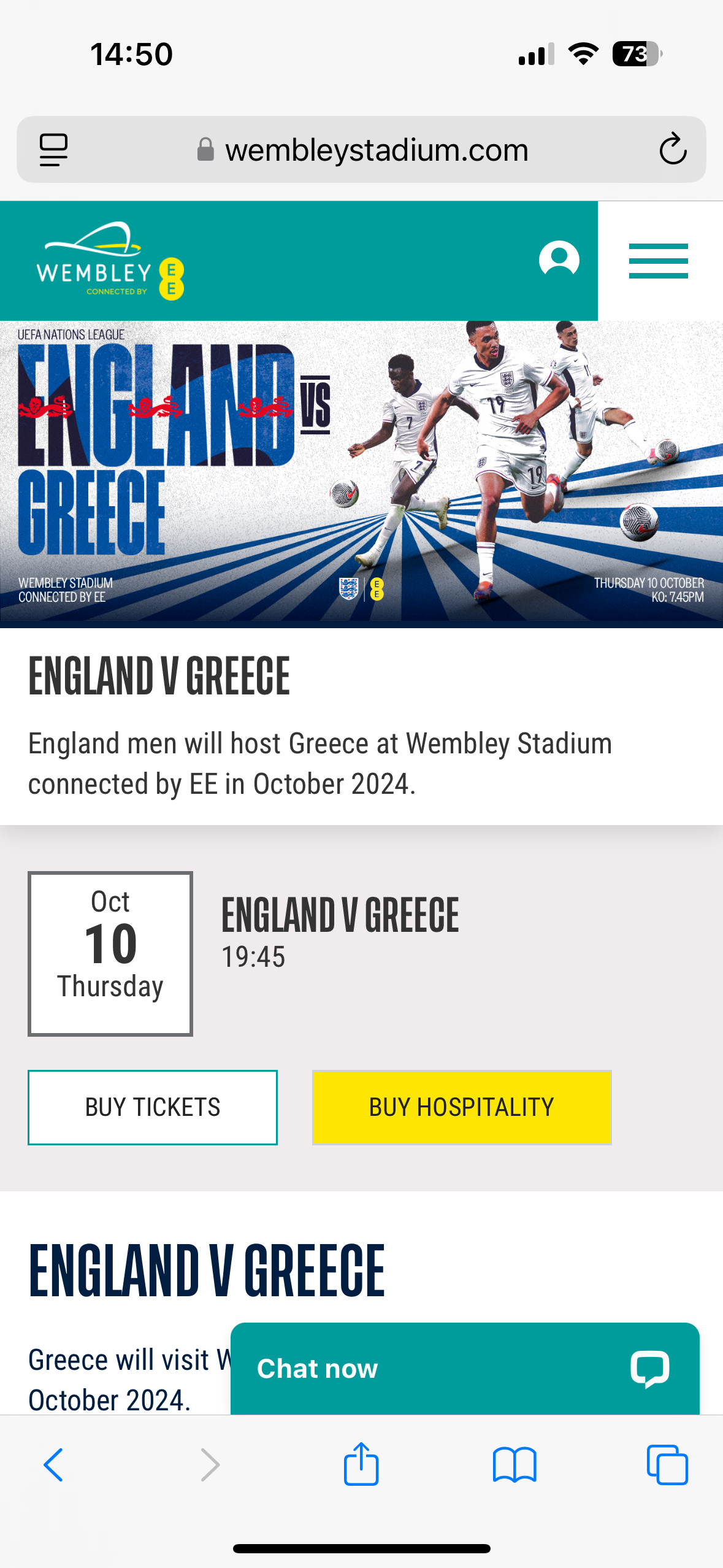 2x Tickets to England v Greece at Wembley - Image 5