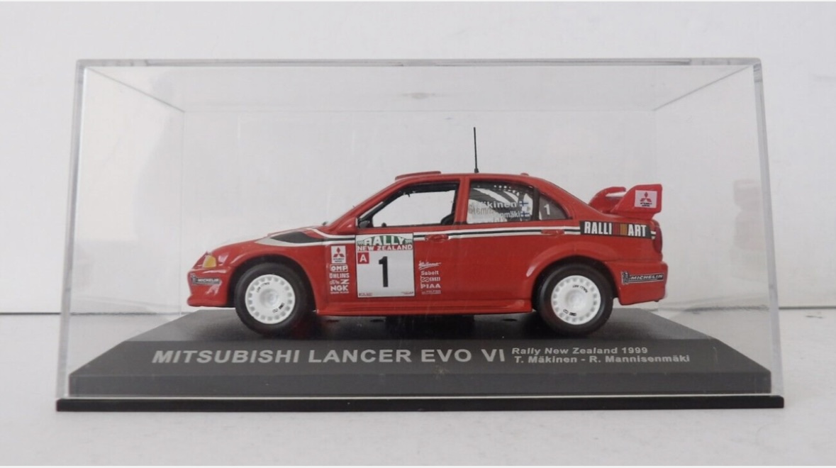 ALTAYA MITSUBISHI LANCER EVO VI RALLY NEW ZEALAND 1999 MINT BOXED 1:43 - Image 2