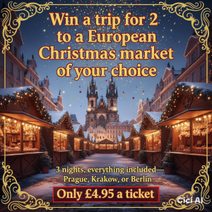 ☃️🎄Win a trip for 2 to a European Christmas Market of choice🎄☃️